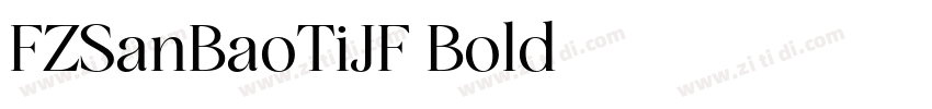 FZSanBaoTiJF Bold字体转换